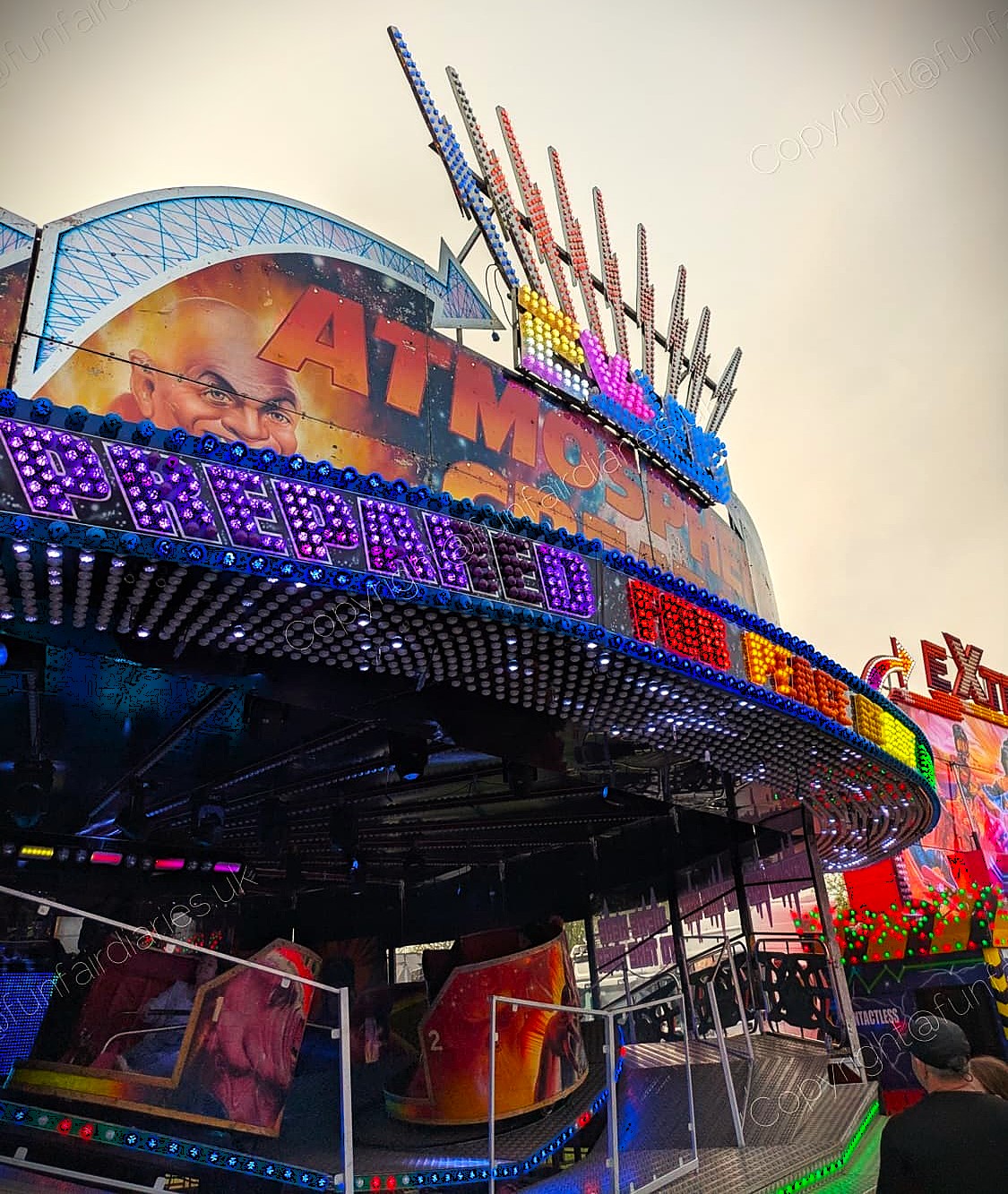 Albert Evans Dodgems at World of Fun at Boston in October 2024